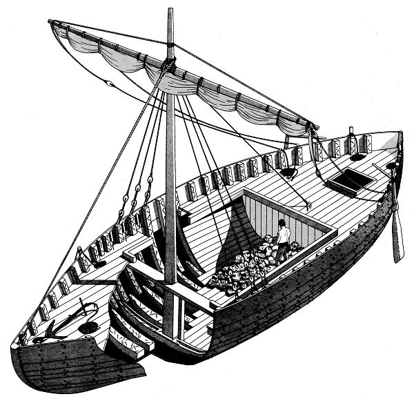 Reconstruction sketch of Blackfriars 1