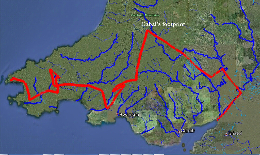 map twrch_trwyth route in south wales